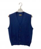 BEAMS PLUSビームスプラス）の古着「Button Knit Vest Solid」｜ネイビー