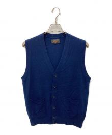 BEAMS PLUS（ビームスプラス）の古着「Button Knit Vest Solid」｜ネイビー