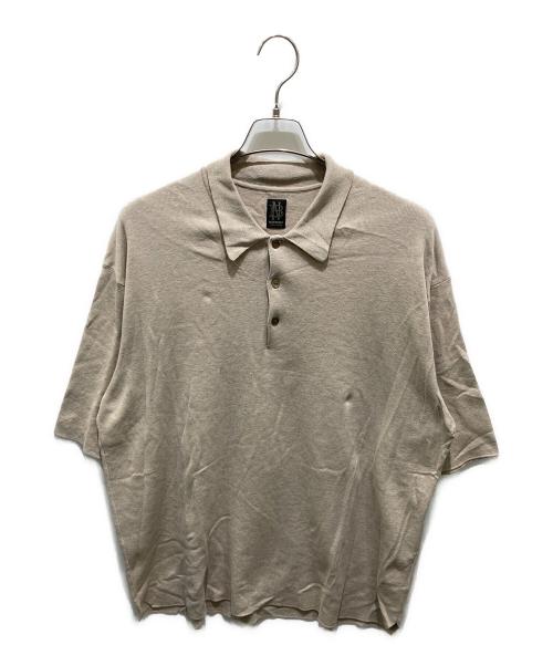 BATONER（バトナ―）BATONER (バトナ―) SMOOTH KNIT POLO ベージュ サイズ:4の古着・服飾アイテム