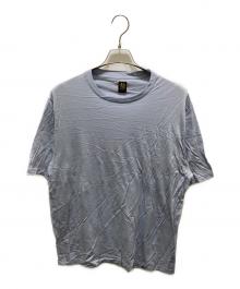 BATONER（バトナ―）の古着「クルーネックウールTシャツ」｜ブルー