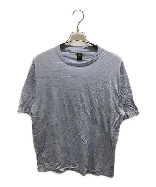 BATONER（バトナ―）BATONER (バトナ―) クルーネックウールTシャツ ブルー サイズ:Ｌの古着・服飾アイテム