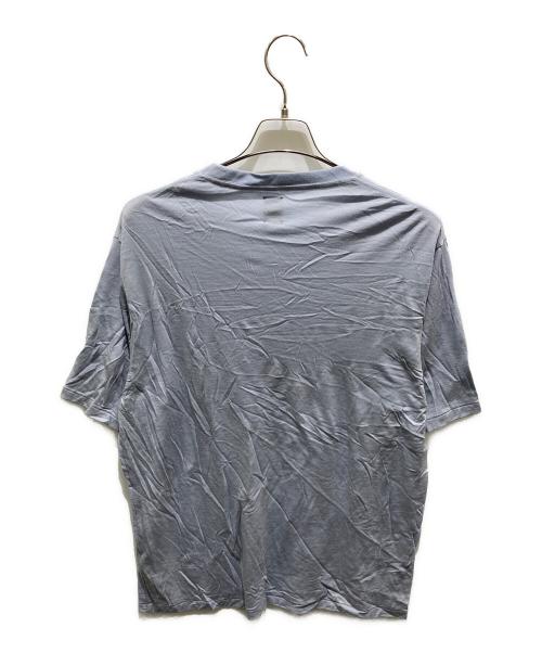 BATONER（バトナ―）BATONER (バトナ―) クルーネックウールTシャツ ブルー サイズ:Ｌの古着・服飾アイテム