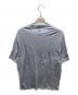 BATONER (バトナ―) クルーネックウールTシャツ ブルー サイズ:Ｌ：8000円