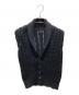 ANN DEMEULEMEESTER（アンドゥムルメステール）の古着「ローゲージ ニットベスト」｜ブラック