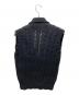 ANN DEMEULEMEESTER (アンドゥムルメステール) ローゲージ ニットベスト ブラック サイズ:XS：12000円