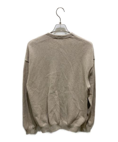 crepuscule（クレプスキュール）crepuscule (クレプスキュール) 鹿の子 モススティッチ Vネック カーディガン ベージュ サイズ:2の古着・服飾アイテム