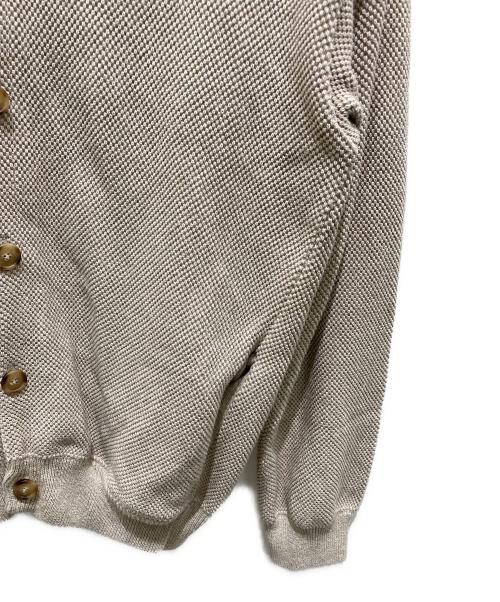 crepuscule（クレプスキュール）crepuscule (クレプスキュール) 鹿の子 モススティッチ Vネック カーディガン ベージュ サイズ:2の古着・服飾アイテム