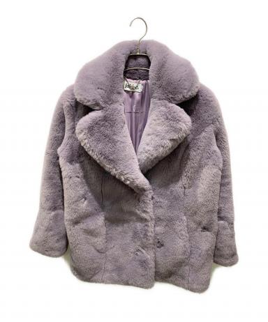 中古・古着通販】jakke (ジャッキー) フェイクファーコート パープル