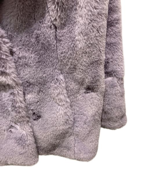 Jakke（ジャッキー）jakke (ジャッキー) フェイクファーコート パープル サイズ:38の古着・服飾アイテム