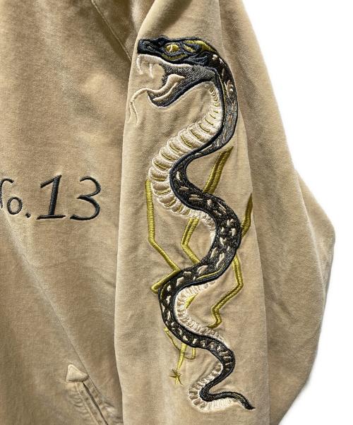 Schott（ショット）Schott (ショット) REVERSIBLE SOUVENIR JACKET ベージュ×ブラック サイズ:Ｌの古着・服飾アイテム