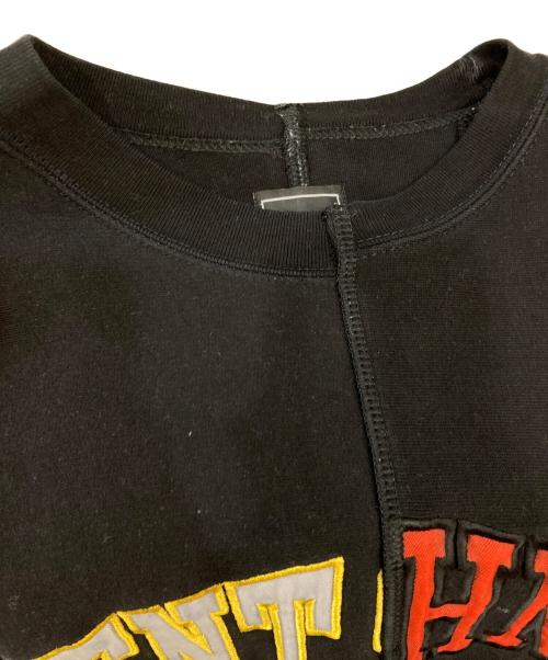 WIFFLE（ウィッフル）WIFFLE (ウィッフル) クルーネックスウェット ブラック サイズ:FREEの古着・服飾アイテム