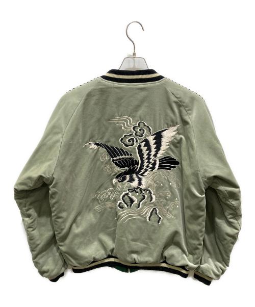 テーラー東洋（テーラートウヨウ）テーラー東洋 (テーラートウヨウ) Mid 1950s Style Velveteen Souvenir Jacket　ベルベティーン スーベニア ジャケット グリーン サイズ:XXLの古着・服飾アイテム