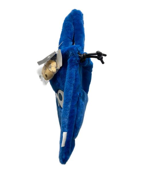 ear PAPILLONNER（イアパピヨネ）ear PAPILLONNER (イアパピヨネ) SESAME STREET (セサミストリート) コラボ巾着バッグ ブルーの古着・服飾アイテム