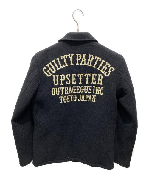 WACKO MARIA（ワコマリア）WACKO MARIA (ワコマリア) バック刺繍メルトンジャケット ブラック サイズ:Sの古着・服飾アイテム