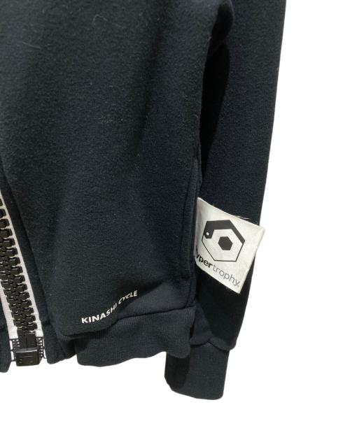 hyper trophy（ハイパートロフィー）hyper trophy (ハイパートロフィー) 木梨サイクル (キナシサイクル) FAT ZIPPERパーカー ブラック サイズ:Sの古着・服飾アイテム