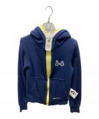 hyper trophyハイパートロフィー）の古着「FAT ZIPPPER パーカー」｜ブルー