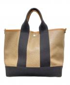 Breath TOPKAPIブレストプカピ）の古着「スコッチグレインネオレザー2WAYミニトート」｜ブラウン