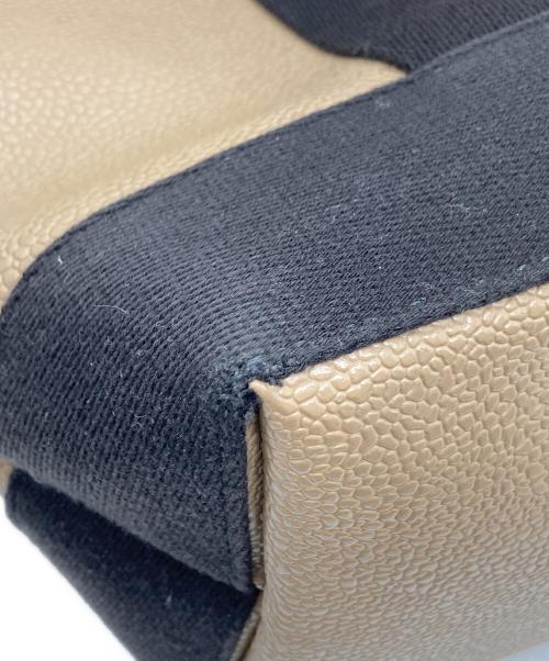 Breath TOPKAPI（ブレストプカピ）Breath TOPKAPI (ブレストプカピ) スコッチグレインネオレザー2WAYミニトート ブラウンの古着・服飾アイテム