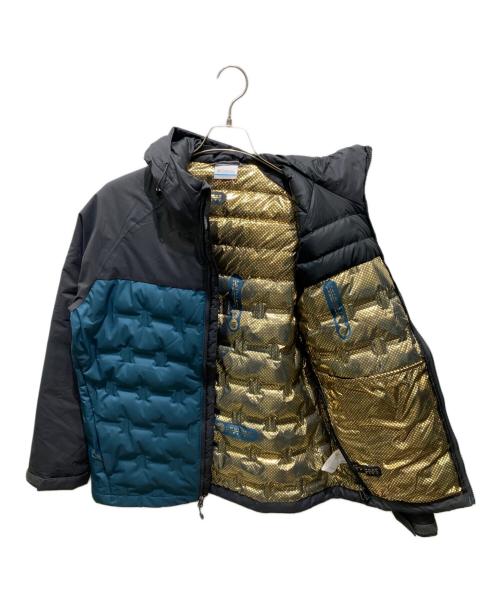 Columbia（コロンビア）Columbia (コロンビア) グランドトレックIII ダウン フーデッド ジャケット ブルー×ブラック サイズ:Ｍの古着・服飾アイテム
