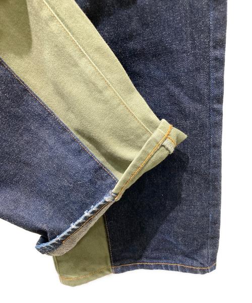 児島ジーンズ（コジマジーンズ）児島ジーンズ (コジマジーンズ) クォーターコンボパンツ ブルー サイズ:42の古着・服飾アイテム