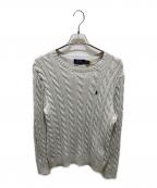 POLO RALPH LAURENポロ・ラルフローレン）の古着「コットンケーブルニット」｜グレー
