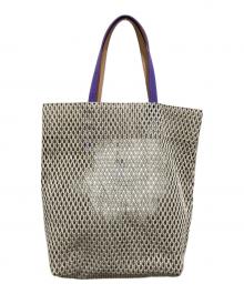 MARY AL TERNA（メアリオルターナ）の古着「メッシュトートバッグ」｜ベージュ