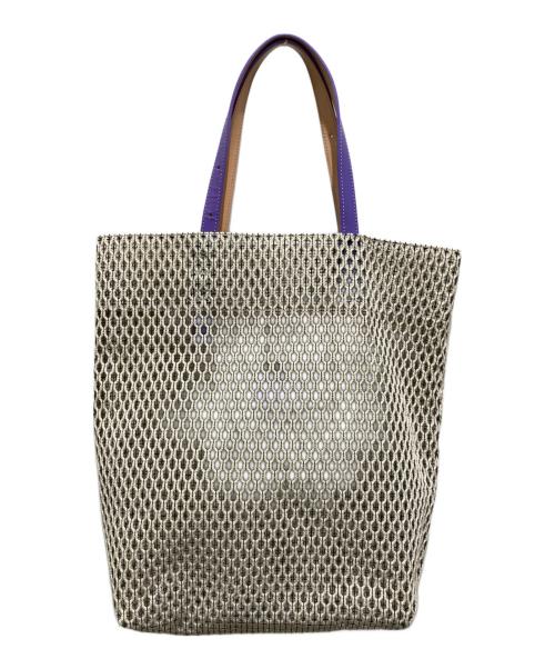 MARY AL TERNA（メアリオルターナ）MARY AL TERNA (メアリオルターナ) メッシュトートバッグ ベージュの古着・服飾アイテム