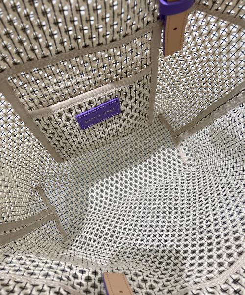 MARY AL TERNA（メアリオルターナ）MARY AL TERNA (メアリオルターナ) メッシュトートバッグ ベージュの古着・服飾アイテム