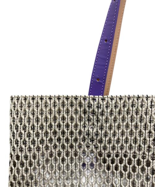 MARY AL TERNA（メアリオルターナ）MARY AL TERNA (メアリオルターナ) メッシュトートバッグ ベージュの古着・服飾アイテム