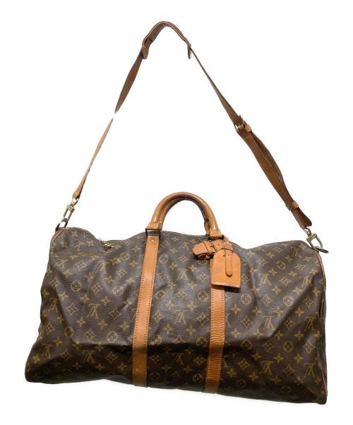 LOUIS VUITTON（ルイ ヴィトン）LOUIS VUITTON (ルイ ヴィトン) モノグラム　キーポル・バンドリエール55　ボストンバッグ ブラウン サイズ:55の古着・服飾アイテム