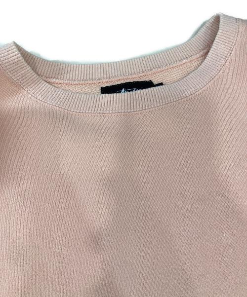 stussy（ステューシー）stussy (ステューシー) クルーネックスウェット ピンク サイズ:Ｓの古着・服飾アイテム