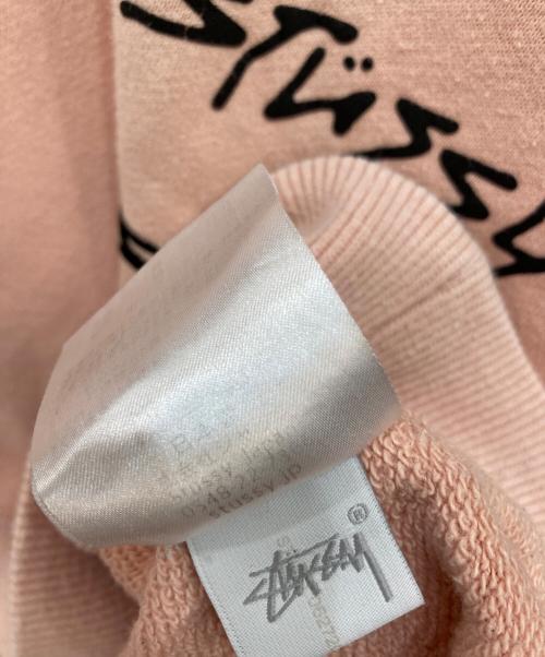stussy（ステューシー）stussy (ステューシー) クルーネックスウェット ピンク サイズ:Ｓの古着・服飾アイテム