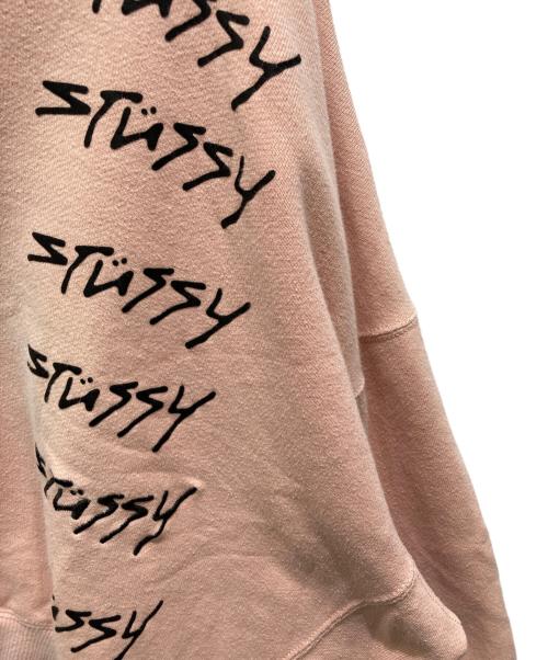 stussy（ステューシー）stussy (ステューシー) クルーネックスウェット ピンク サイズ:Ｓの古着・服飾アイテム