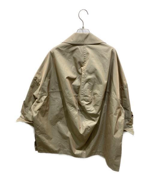 ENFOLD（エンフォルド）ENFOLD (エンフォルド) シャンブレーギャバコクーンコート ベージュ サイズ:38の古着・服飾アイテム