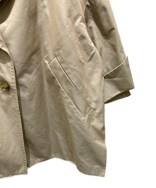 ENFOLD（エンフォルド）ENFOLD (エンフォルド) シャンブレーギャバコクーンコート ベージュ サイズ:38の古着・服飾アイテム