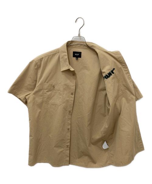 HUF（ハフ）HUF (ハフ) 半袖シャツ ベージュ サイズ:Lの古着・服飾アイテム