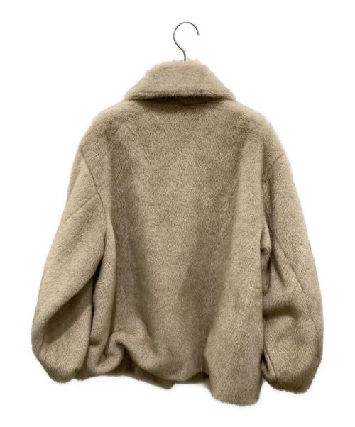 CASA FLINE（カーサフライン）CASA FLINE (カーサフライン) スタンドカラーリサイクルファーコート ベージュ サイズ:Ｆの古着・服飾アイテム
