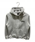 stussyステューシー）の古着「ロゴプリントプルオーバーパーカー」｜グレー