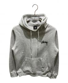 stussy（ステューシー）の古着「ロゴプリントプルオーバーパーカー」｜グレー