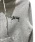 中古・古着 stussy (ステューシー) ロゴプリントプルオーバーパーカー グレー サイズ:S：7000円
