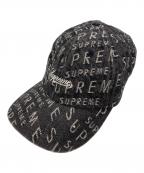 SUPREMEシュプリーム）の古着「Warp jacquard Logos Denim 6-Panel」｜グレー