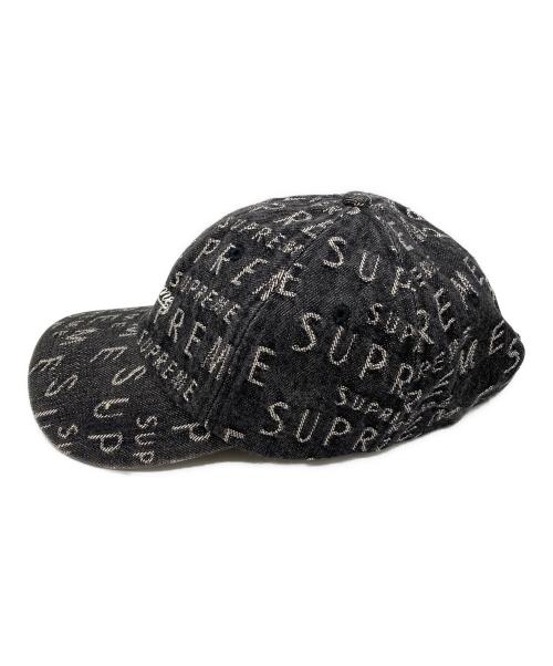 SUPREME（シュプリーム）SUPREME (シュプリーム) Warp jacquard Logos Denim 6-Panel グレーの古着・服飾アイテム