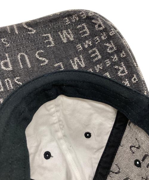 SUPREME（シュプリーム）SUPREME (シュプリーム) Warp jacquard Logos Denim 6-Panel グレーの古着・服飾アイテム