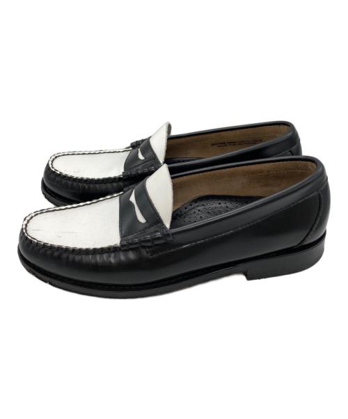 G.H.BASS（ジーエイチバス）G.H.BASS (ジーエイチバス) WEEJUN HERITAGE/ペニーローファー ブラック×ホワイト サイズ:7/8/41の古着・服飾アイテム