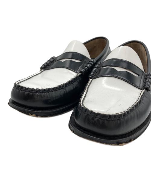 G.H.BASS（ジーエイチバス）G.H.BASS (ジーエイチバス) WEEJUN HERITAGE/ペニーローファー ブラック×ホワイト サイズ:7/8/41の古着・服飾アイテム