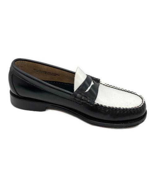 G.H.BASS（ジーエイチバス）G.H.BASS (ジーエイチバス) WEEJUN HERITAGE/ペニーローファー ブラック×ホワイト サイズ:7/8/41の古着・服飾アイテム