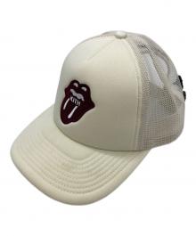 KITH×ROLLING STONES（キス×ローリングストーンズ）の古着「メッシュキャップ」｜ベージュ