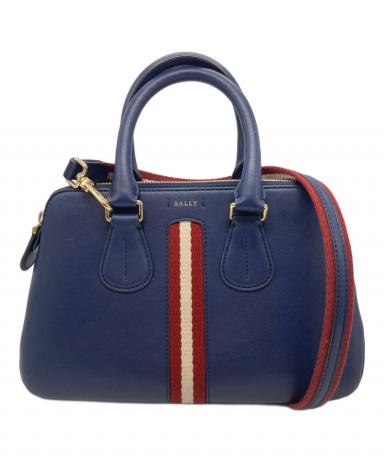 中古・古着通販】BALLY (バリー) スモールレザー2WAYバッグ ネイビー