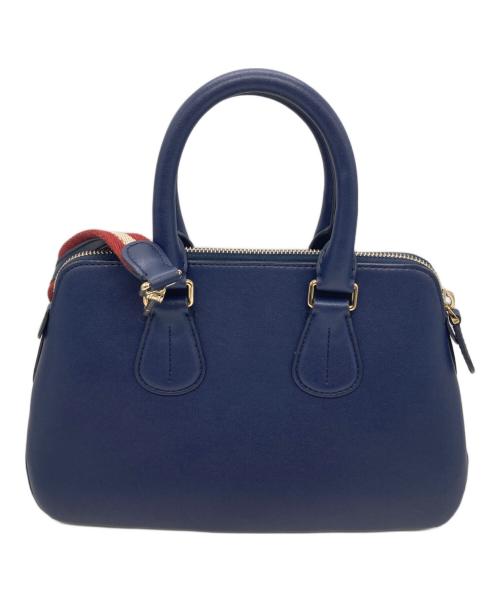 BALLY（バリー）BALLY (バリー) スモールレザー2WAYバッグ ネイビーの古着・服飾アイテム