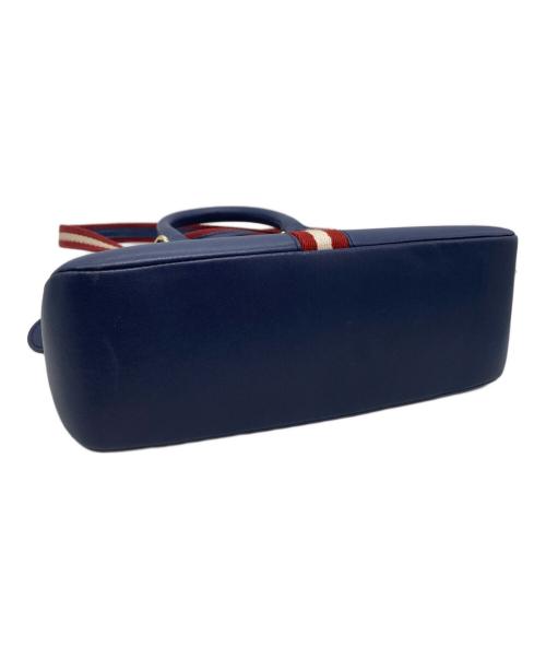 BALLY（バリー）BALLY (バリー) スモールレザー2WAYバッグ ネイビーの古着・服飾アイテム